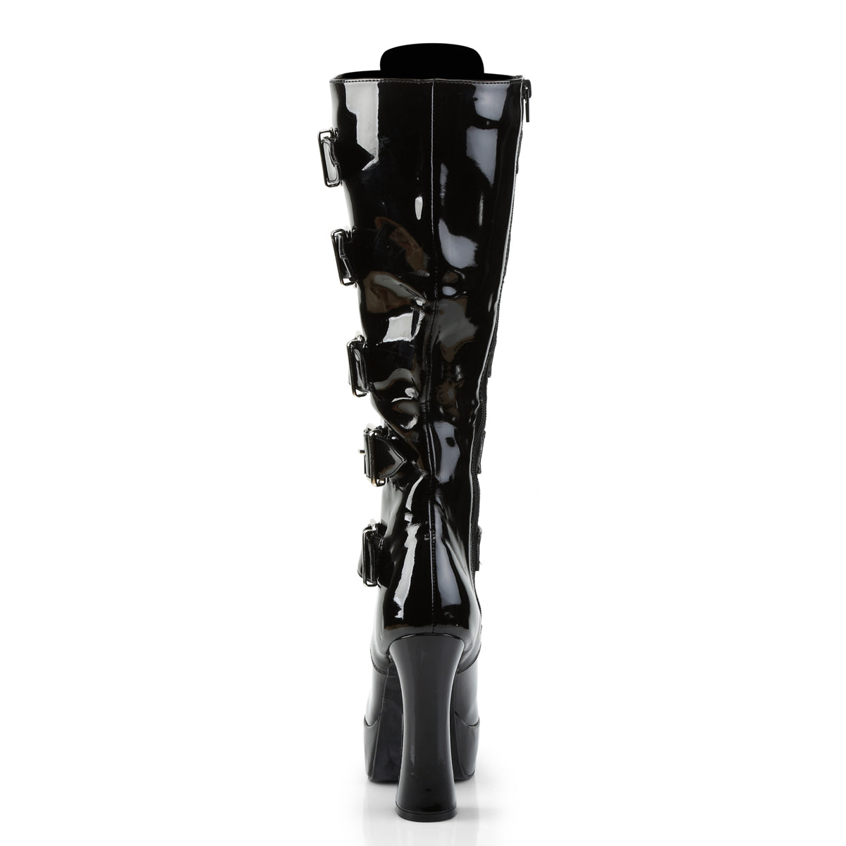 ELECTRA-2042 Pleaser Black Patent Platform Shoes [Kinky Boots]
