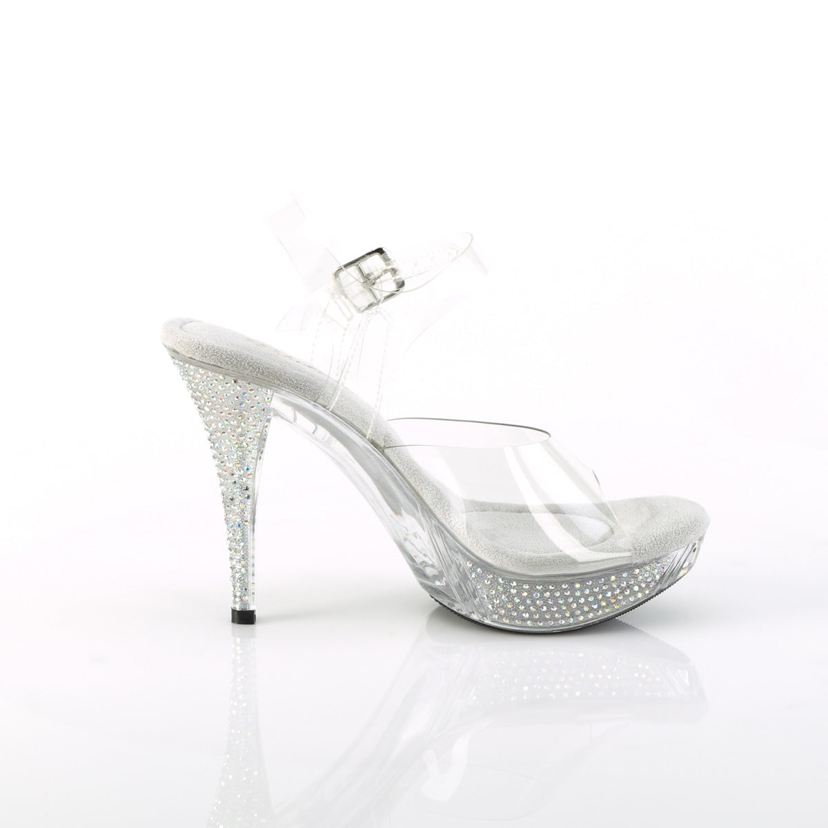 ELEGANT-408ABRS Fabulicious Transparent Clear Shoes [Posing Heels]