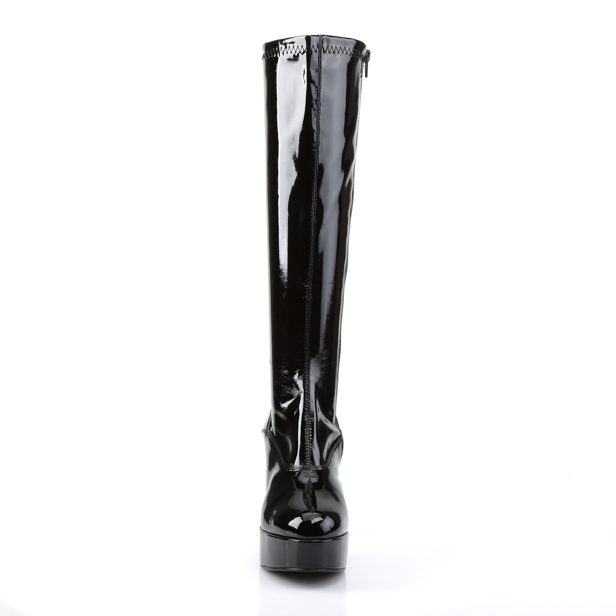 EXOTICA-2000 Funtasma Fantasy Black Stretch Patent Women's Boots [Fancy Dress Footwear]