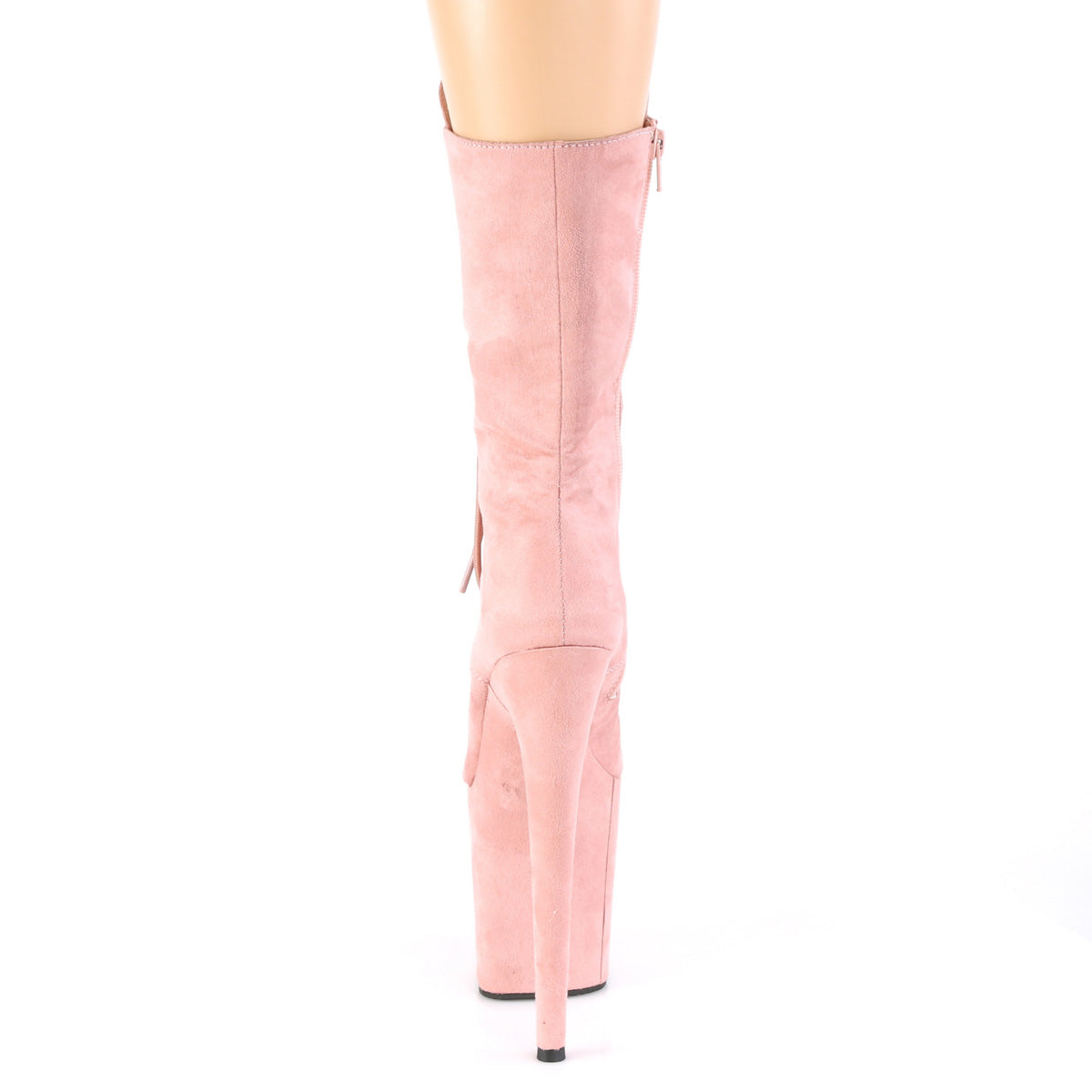 FLAMINGO-1050FS Pleaser B Pink Faux Suede/B Pink Faux Suede Platform Shoes [Sexy Ankle Boots]