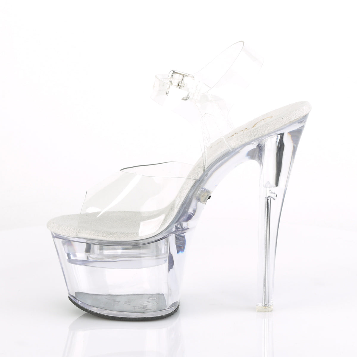 FLASHDANCE-708 Pleaser Transparent Clear Platform Shoes [Exotic Dancing Shoes]