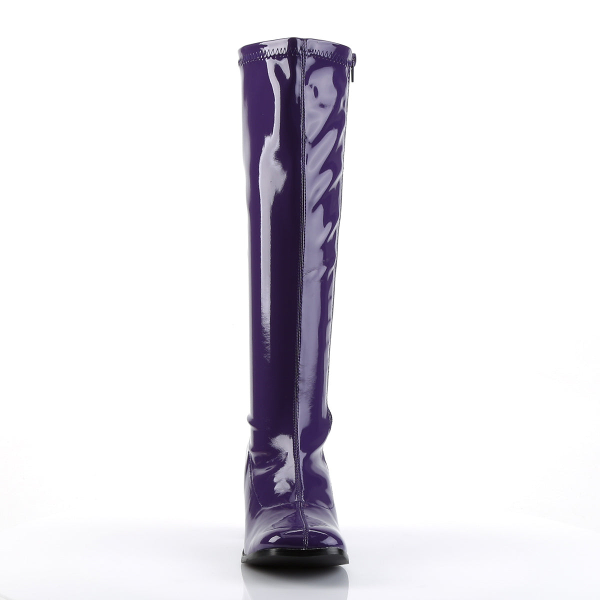 GOGO-300 Funtasma Fantasy Purple Stretch Patent Women's Boots [Retro Knee High Boots]