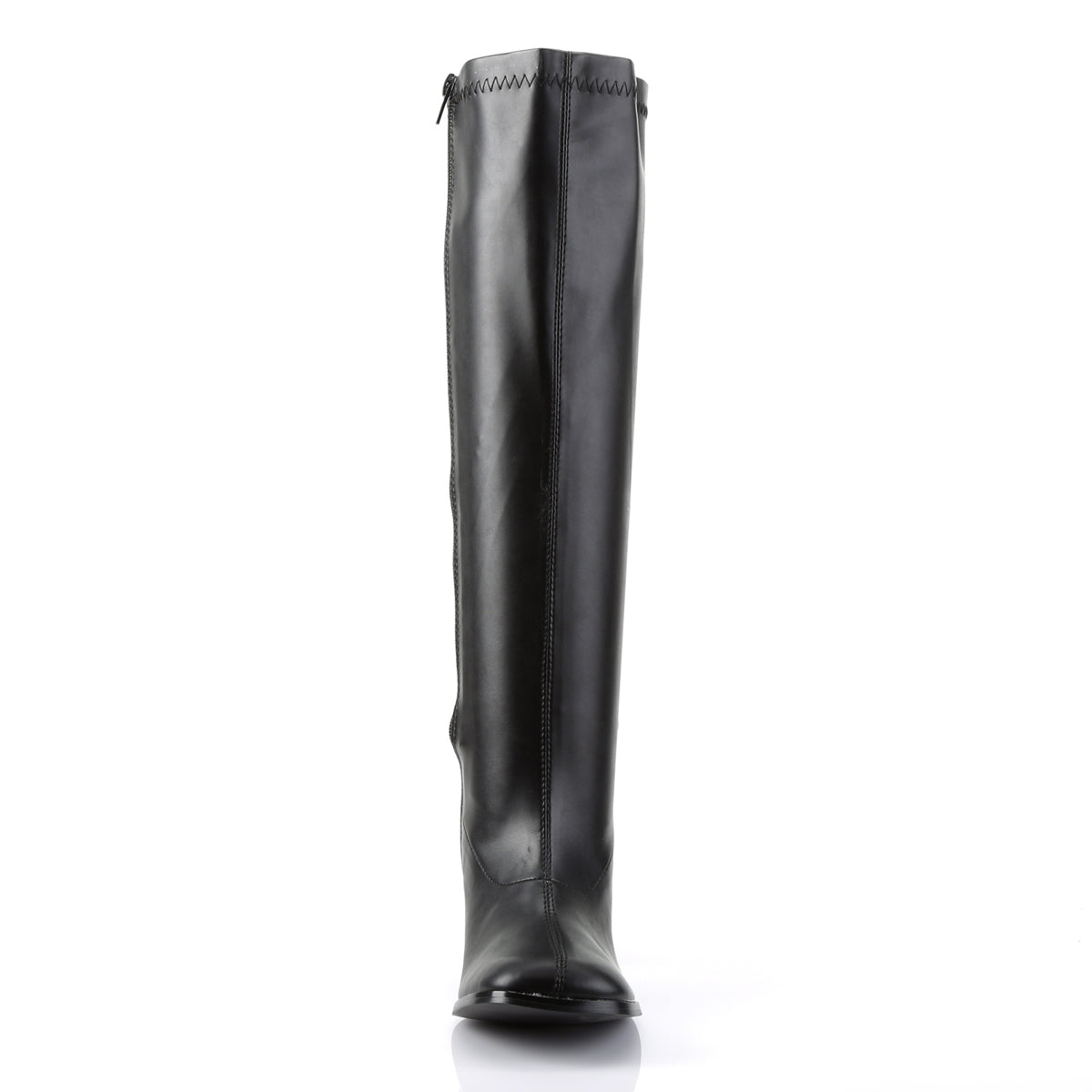 GOGO-300WC Funtasma Fantasy Black Stretch Pu Plus Sizes & Wide Width/Shaft [Retro Knee High Boots]