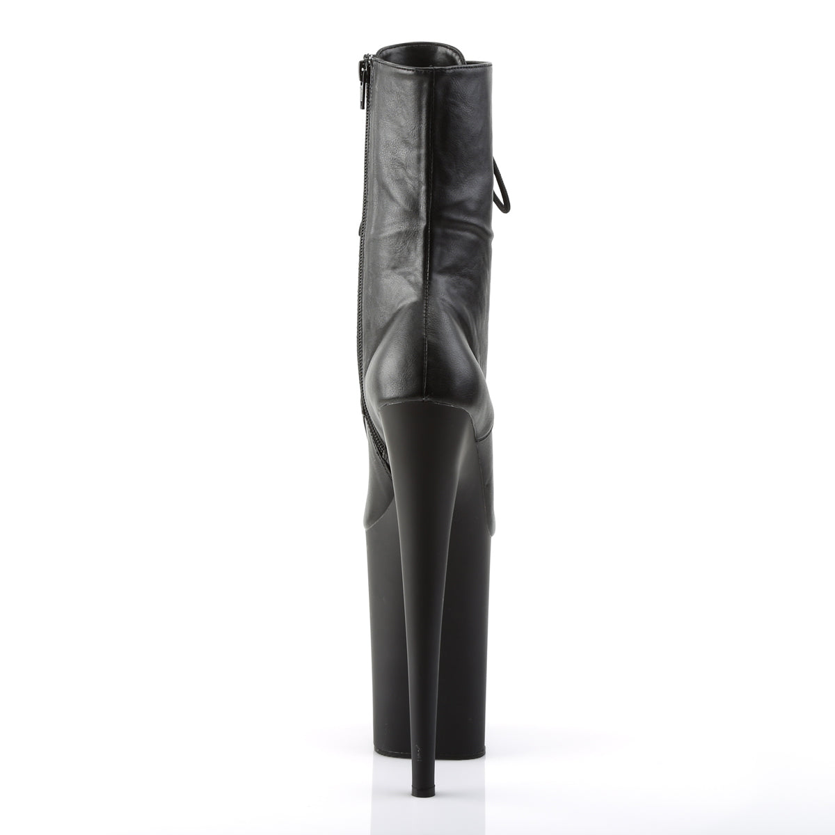 INFINITY-1020 Pleaser Black Faux Leather/Black Matte Platform Shoes [Ankle Boots]