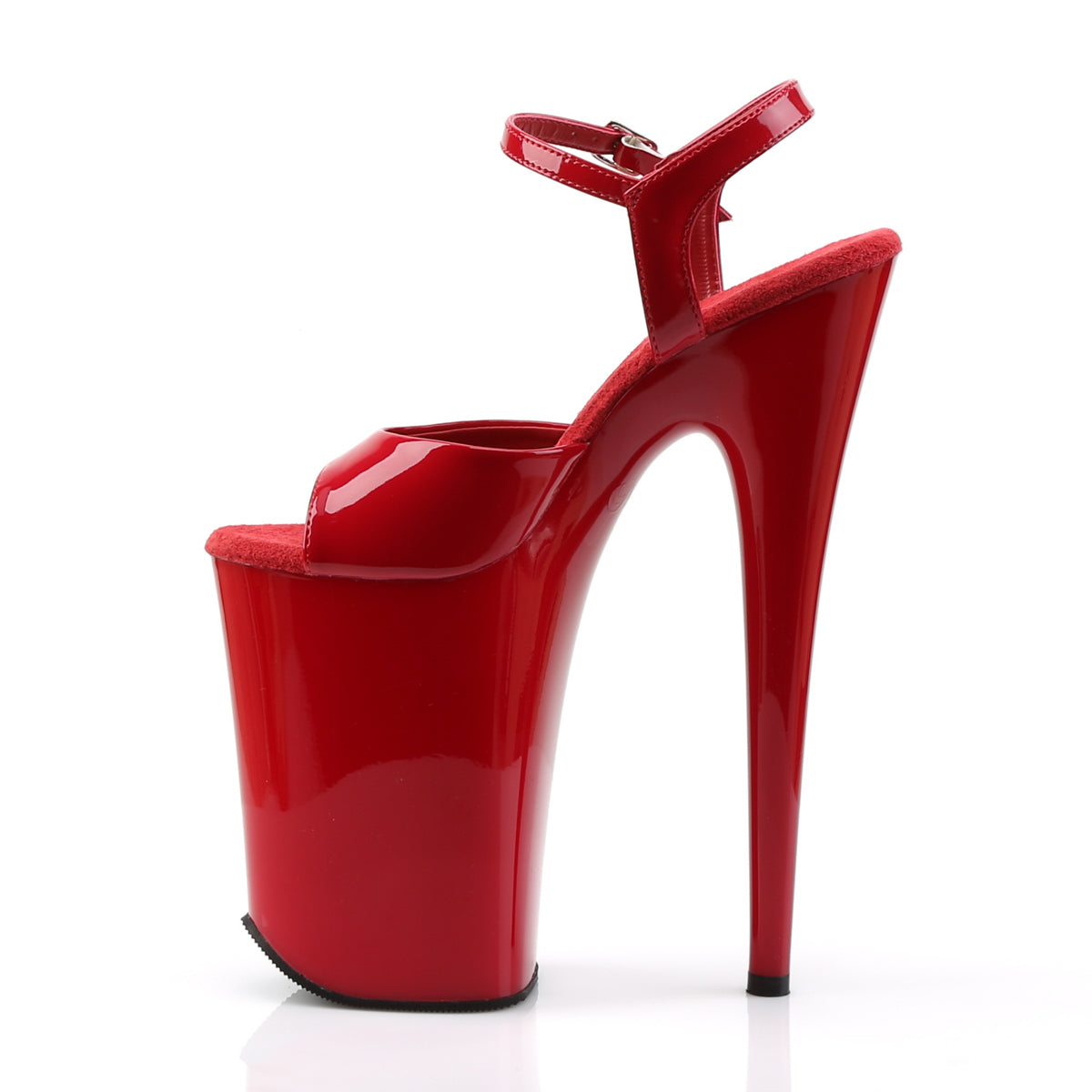INFINITY-909 Pleaser Red/Red Platform Shoes [9 Inch High Heels]