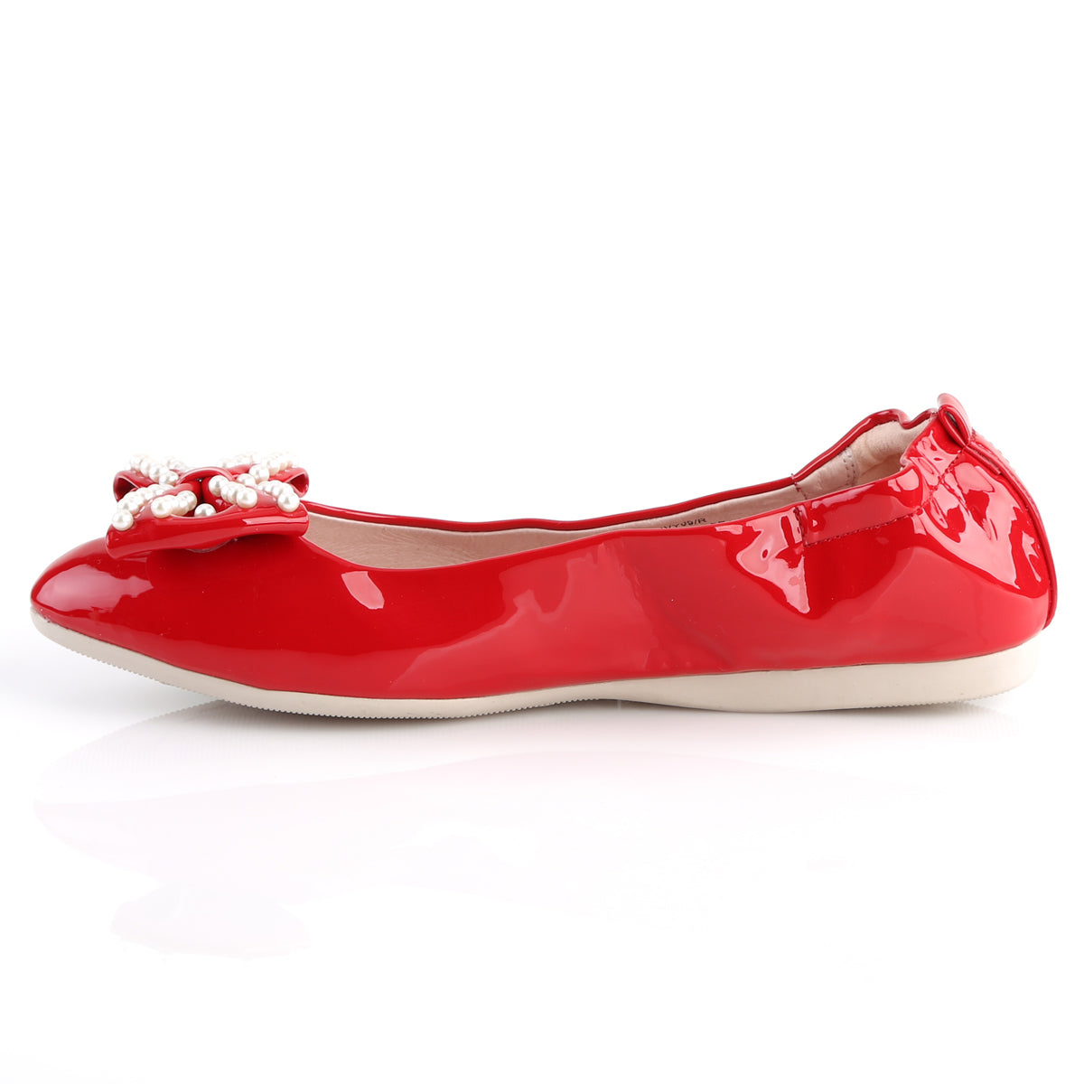 IVY-09 Retro Glamour Pin Up Couture Single Soles Red Pat