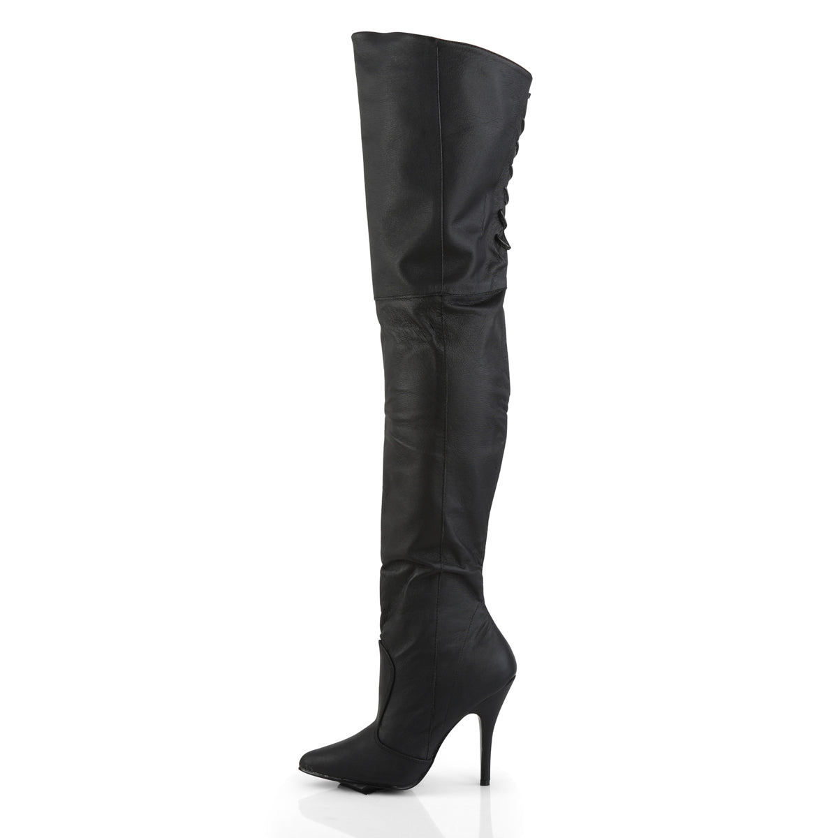 LEGEND-8899 Pleaser Black Leather [P] Single Sole Shoes [Kinky Boots]
