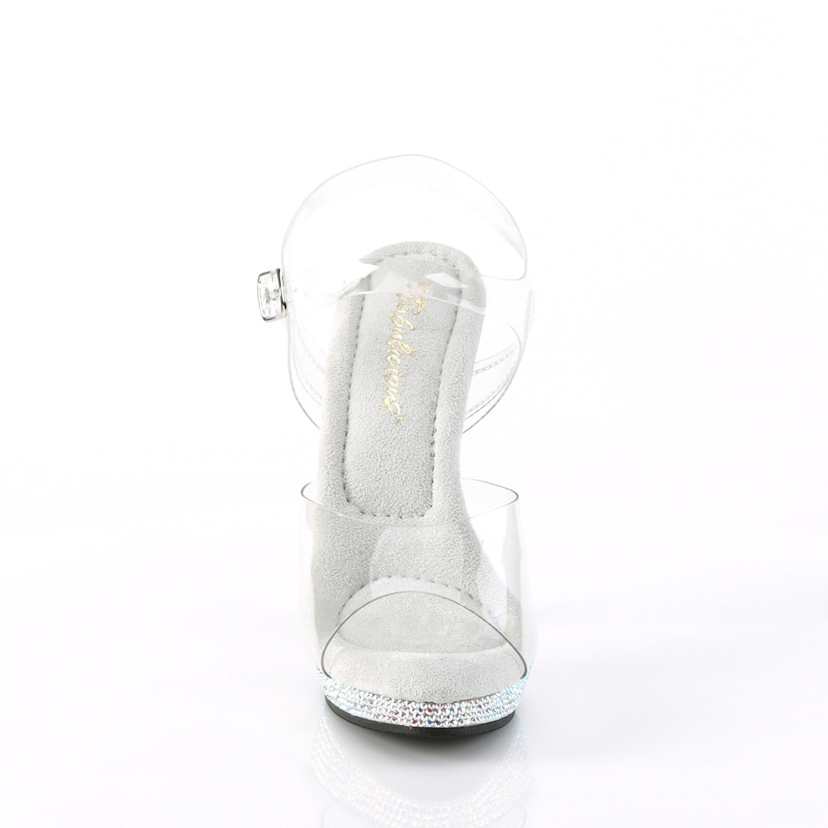 LIP-108DM Fabulicious Clear/Silver Multi Rhinestones Shoes [Posing Heels]