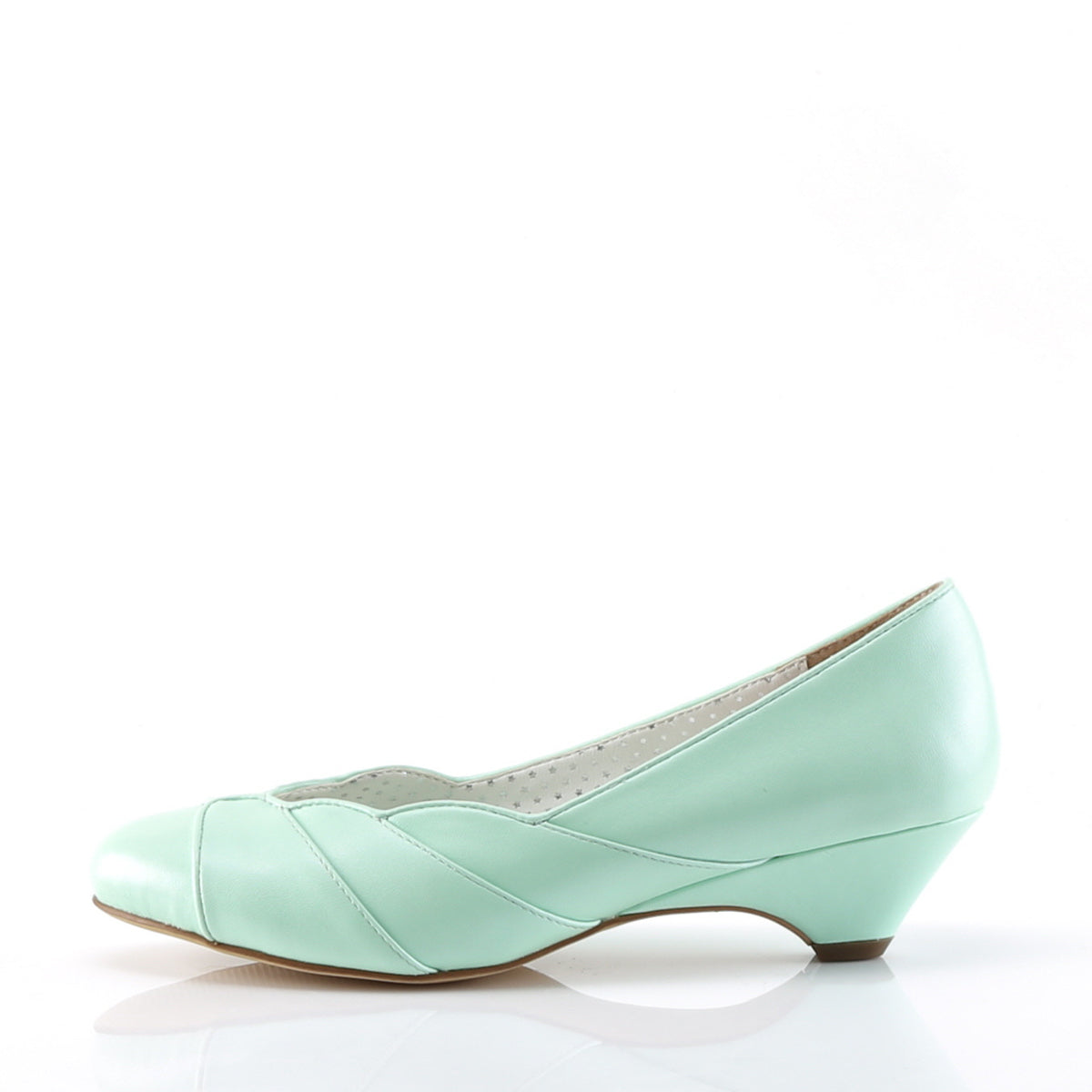 LULU-05 Pin Up Couture Mint Faux Leather Single Soles [Retro Glamour Shoes]