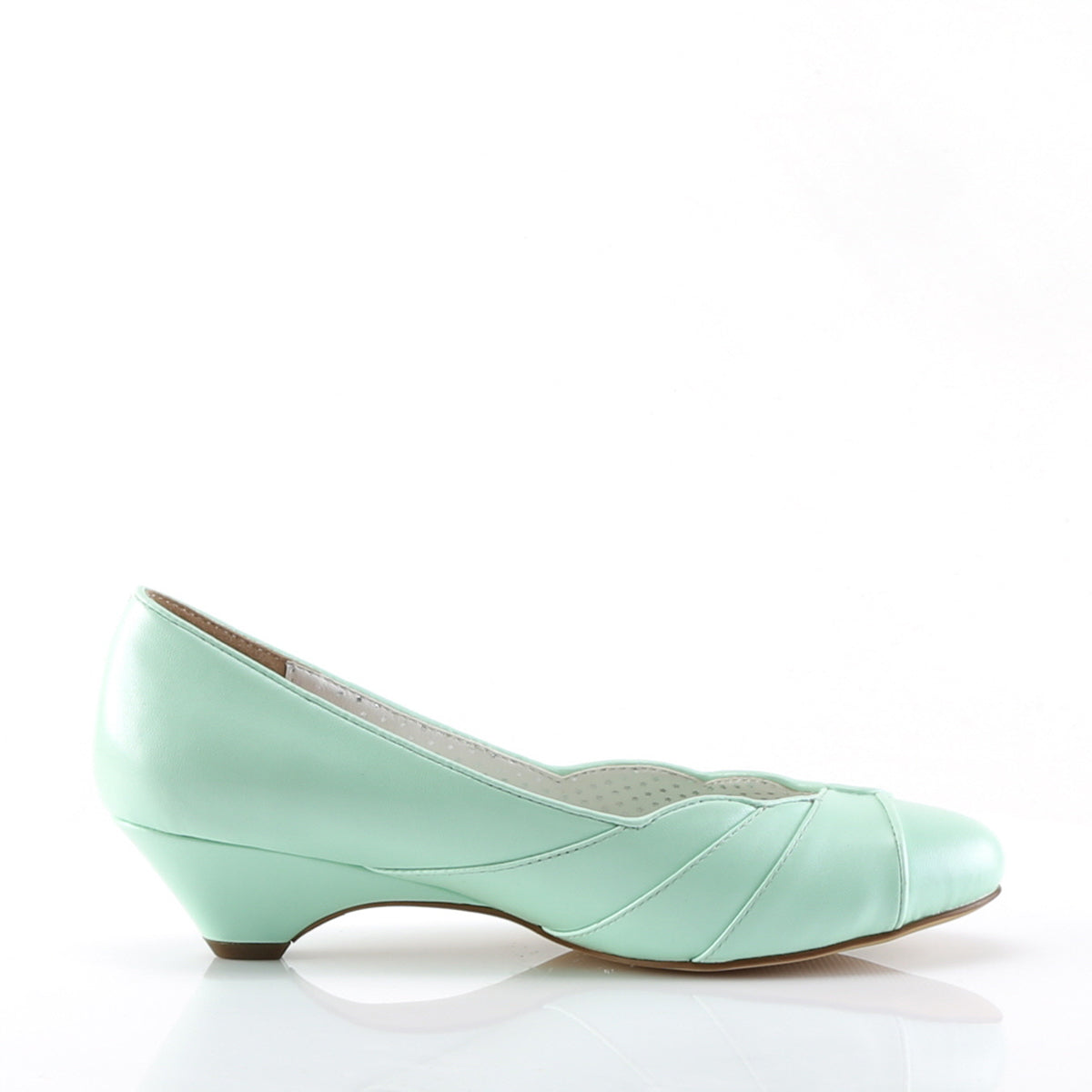 LULU-05 Pin Up Couture Mint Faux Leather Single Soles [Retro Glamour Shoes]