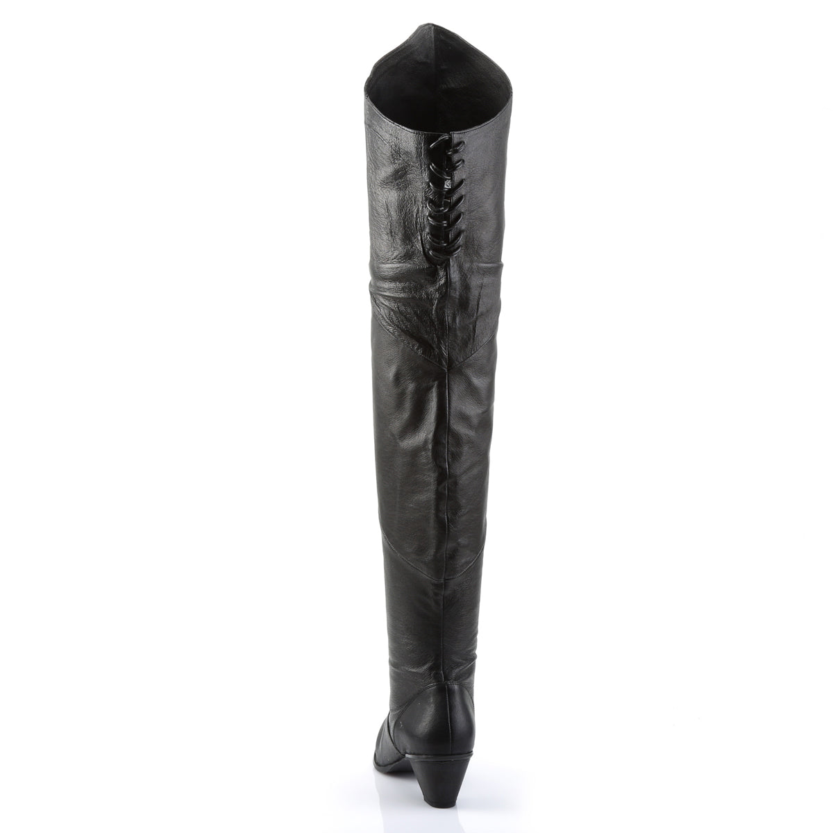 MAIDEN-8828 Fancy Dress Costume Funtasma Women's Boots Black Leather (P)