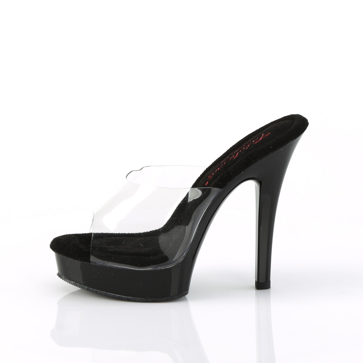 MAJESTY-501 Fabulicious Clear/Black Shoes [Sexy Shoes]