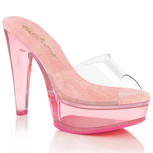 MARTINI-501 Fabulicious Clear-B Pink/B Pink Tinted Shoes [Sexy Shoes]