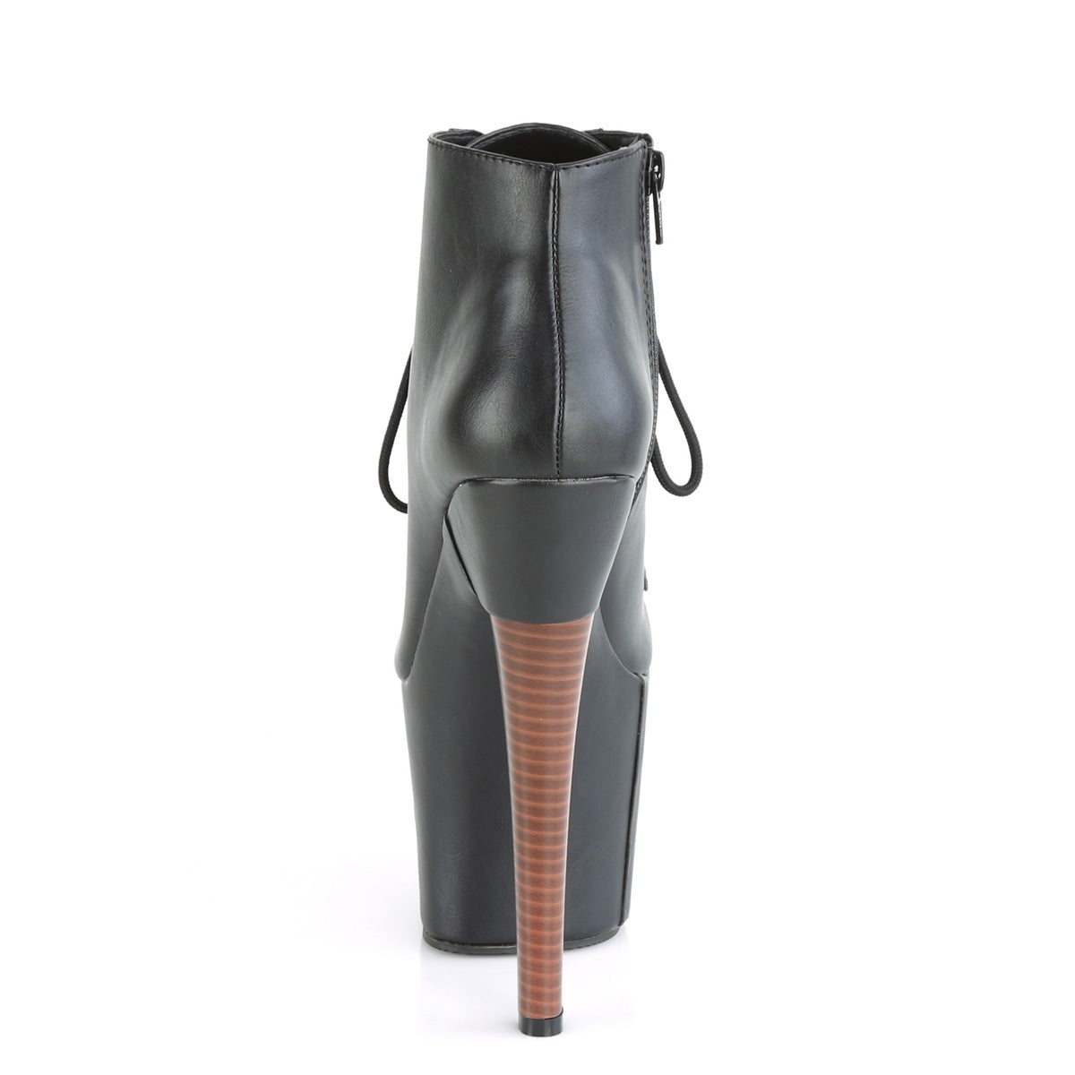 RADIANT-1005 Pleaser Black Faux Leather/Black Faux Leather Platform Shoes [Sexy Ankle Boots]