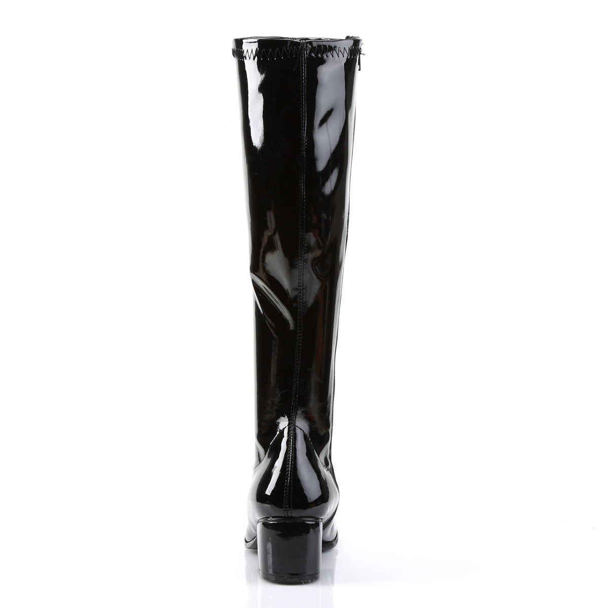 RETRO-300 Funtasma Fantasy Black Stretch Patent Women's Boots [Fancy Dress Footwear]