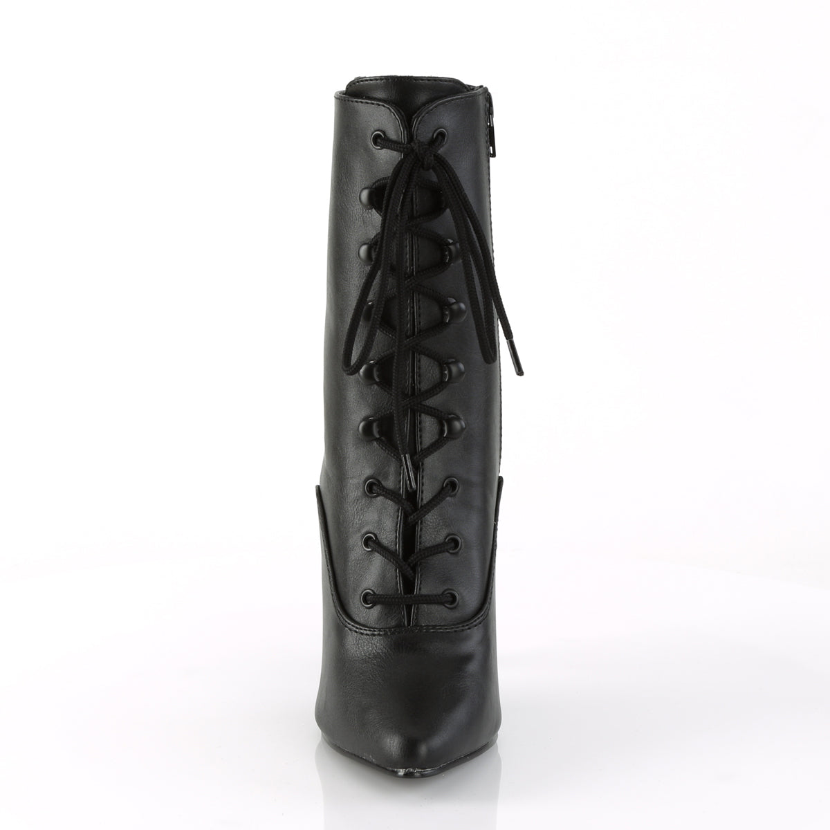 SEDUCE-1020 Pleaser Black Faux Leather Single Sole Shoes [Ankle Boots]