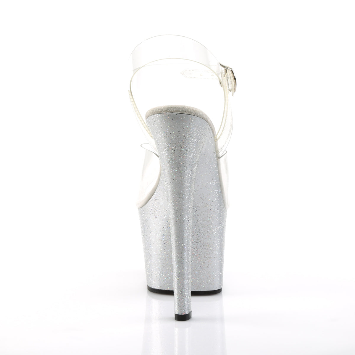 SKY-308MG Pleaser Clear/Silver Platform Shoes [Pole Dancing Shoes]