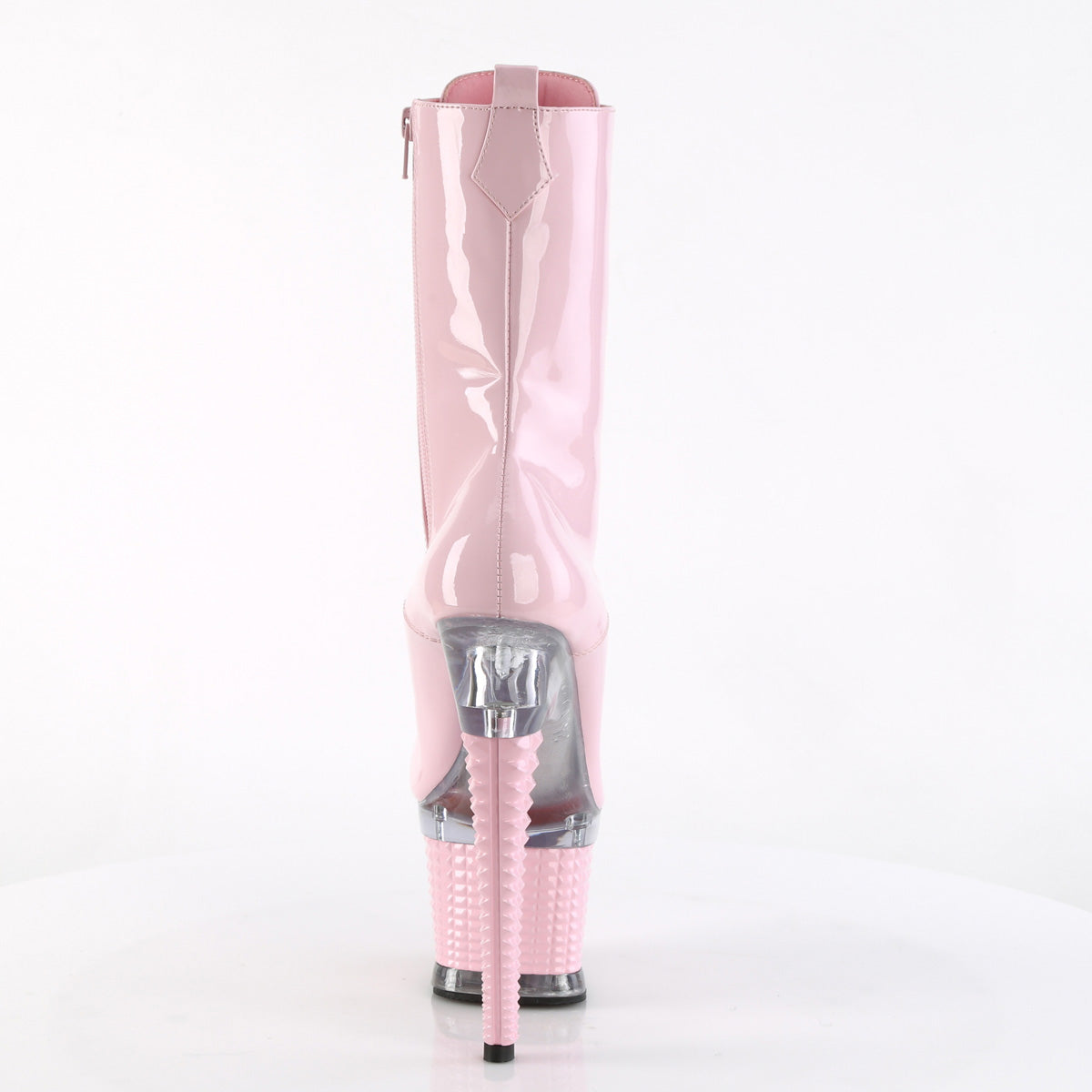SPECTATOR-1040 Pleaser B Pink/Clear-B Pink Platform Shoes [Sexy Ankle Boots]