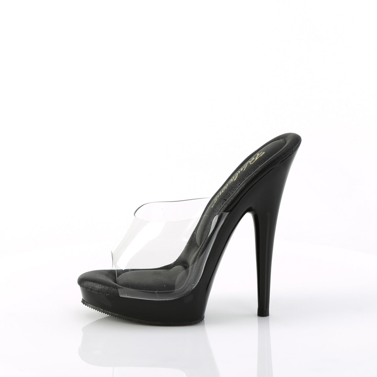 SULTRY-601 Fabulicious Clear/Black Shoes [Sexy Shoes]