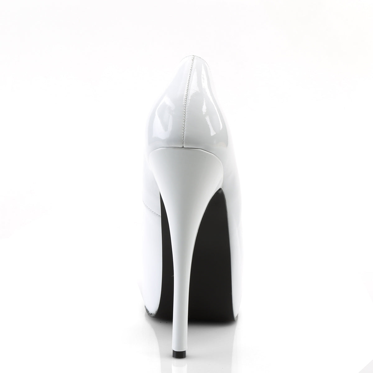 TEEZE-06 Bordello Heels White Patent Shoes [Moulin Rouge Shoes]