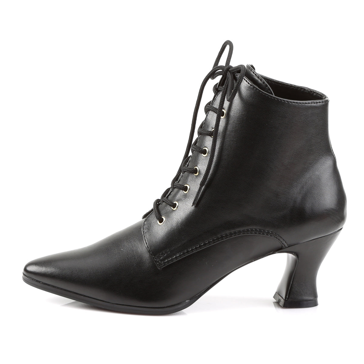 VICTORIAN-35 Funtasma Fantasy Black Pu Women's Boots [Fancy Dress Footwear]