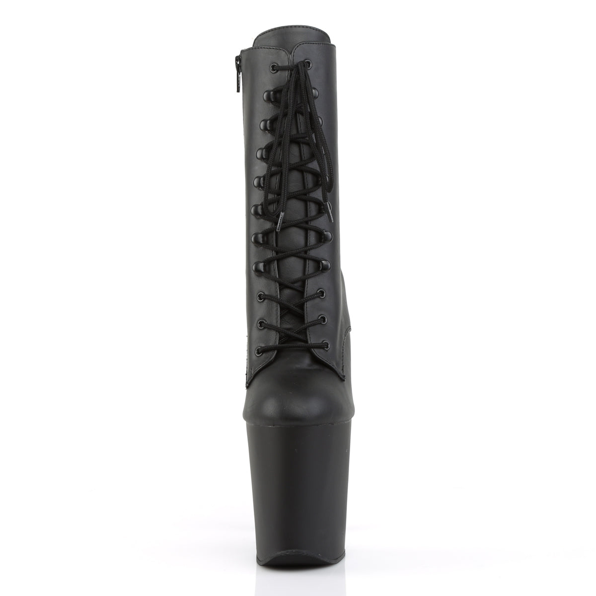 XTREME-1020 Pleaser Black Faux Leather/Black Matte Platform Shoes [Kinky Boots]