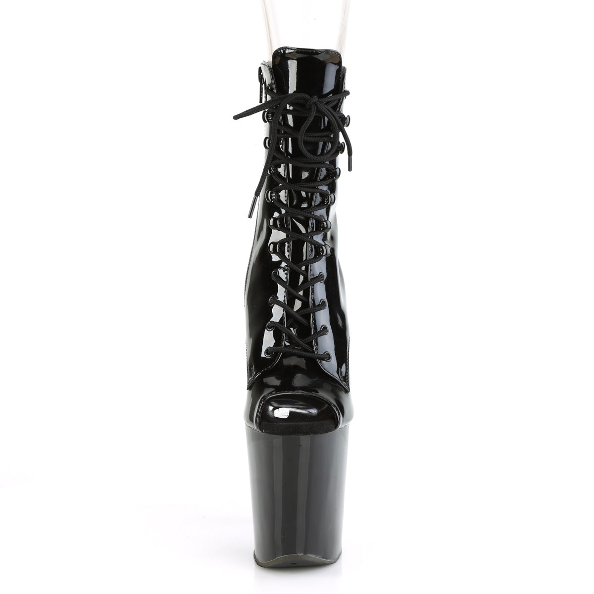 XTREME-1021 Pleaser Black Patent Platform Shoes [Kinky Boots]