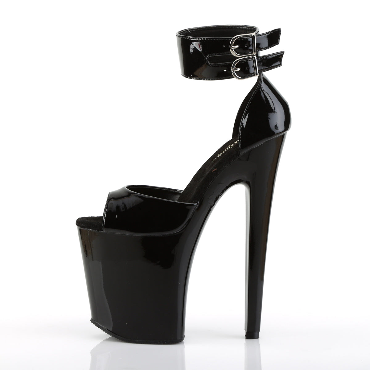 XTREME-875 Pleaser Black Patent Platform Shoes [Exotic Dancing Shoes]