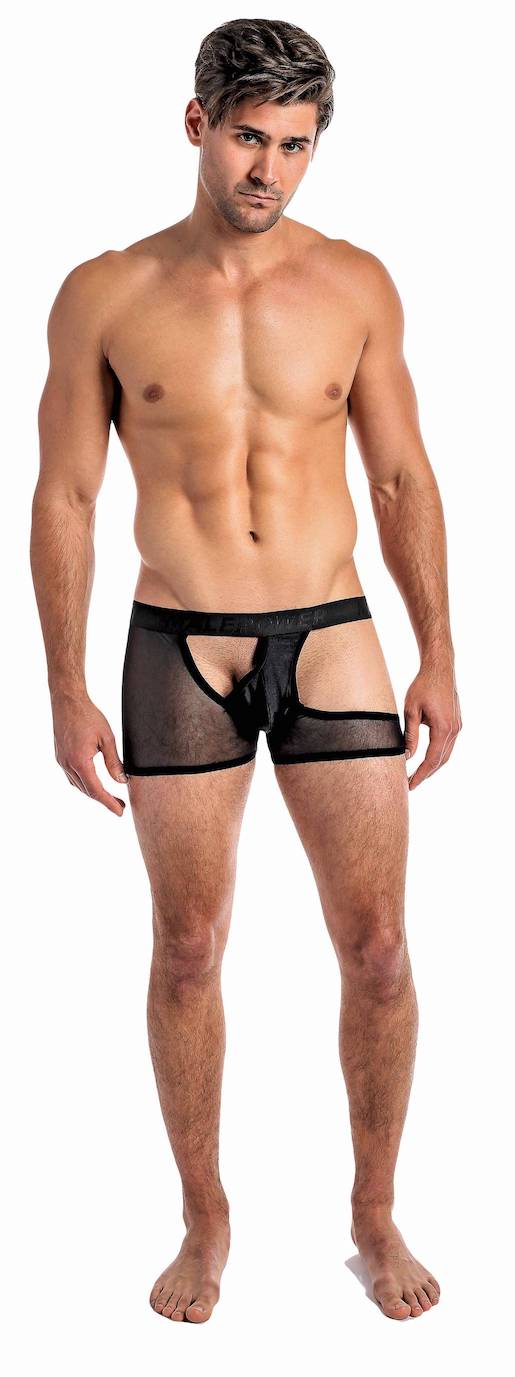 MP126231 Malepower Half Moon Short - Black