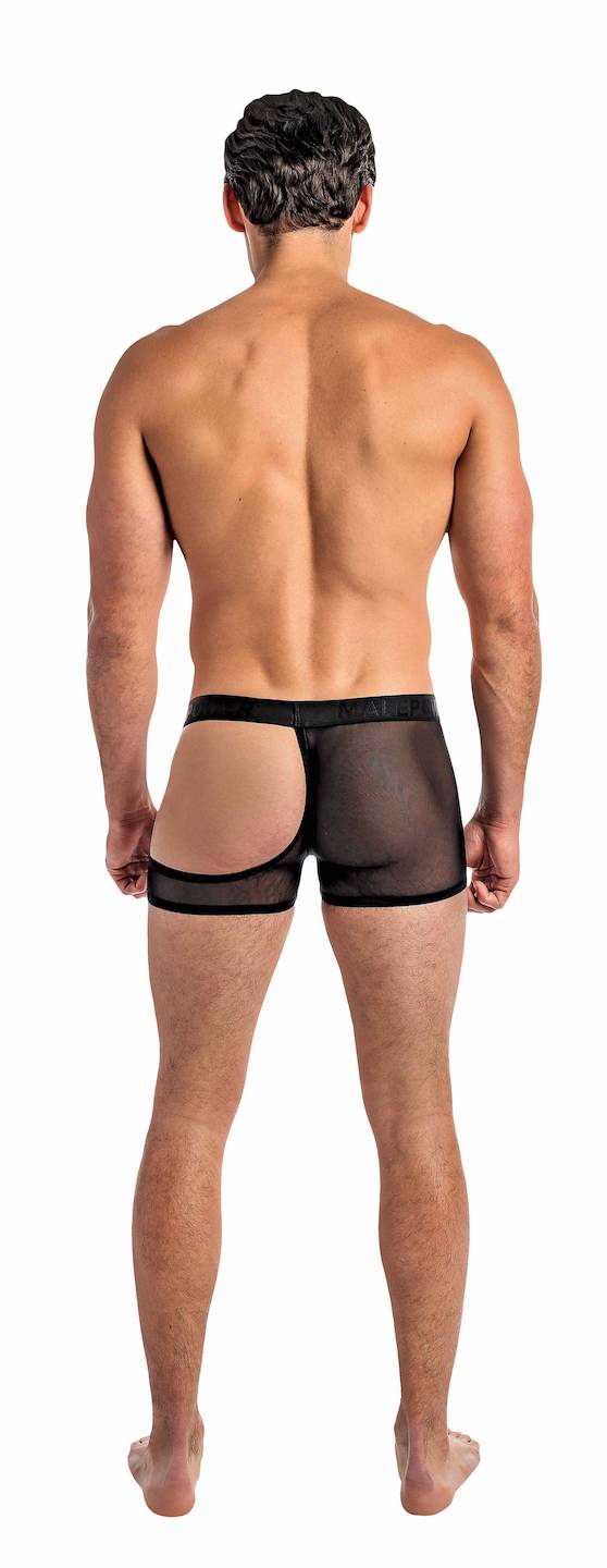 MP126231 Malepower Half Moon Short - Black