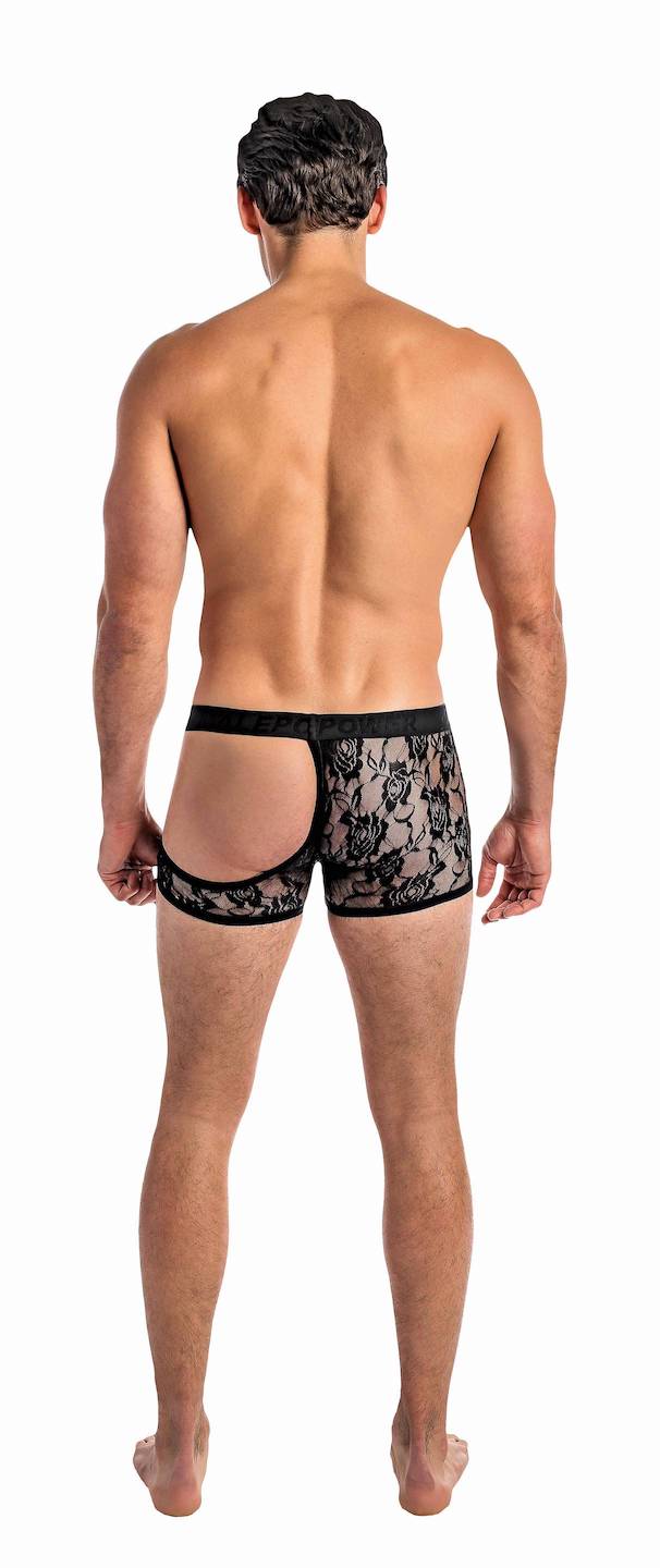 MP127231 Malepower Half Moon Short - Black