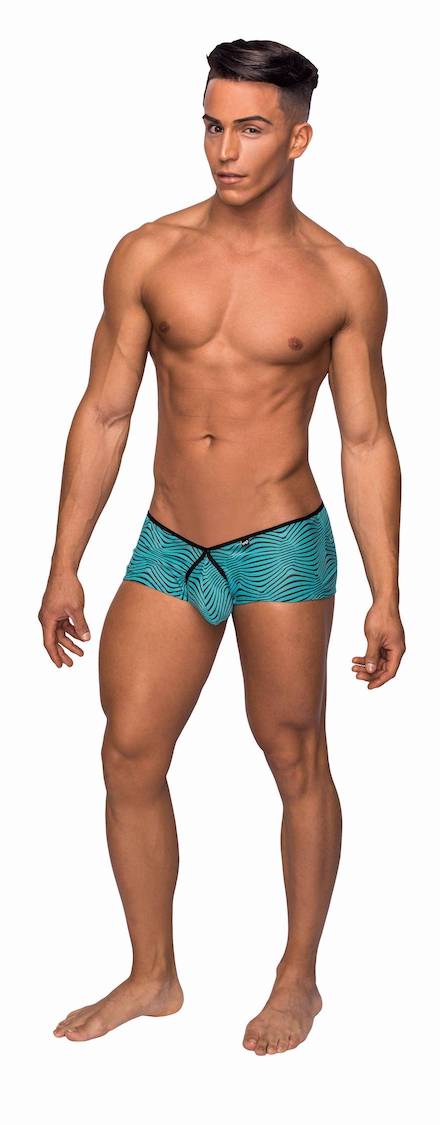 MP130234 Malepower Micro Mini Short - Seafoam/Black