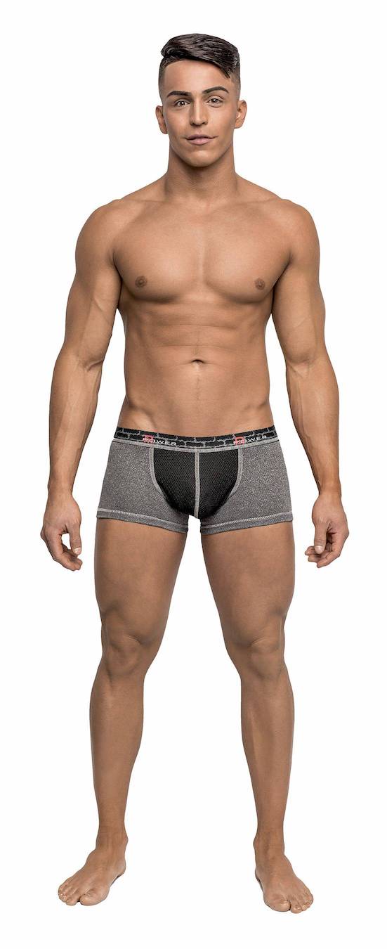 MP133237 Malepower Mini Short Reversible - Black/Grey