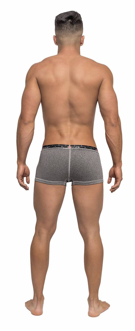 MP133237 Malepower Mini Short Reversible - Black/Grey