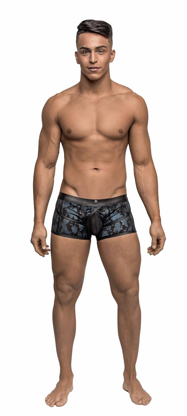 MP134238 Malepower Strappy Short - Blue/Black