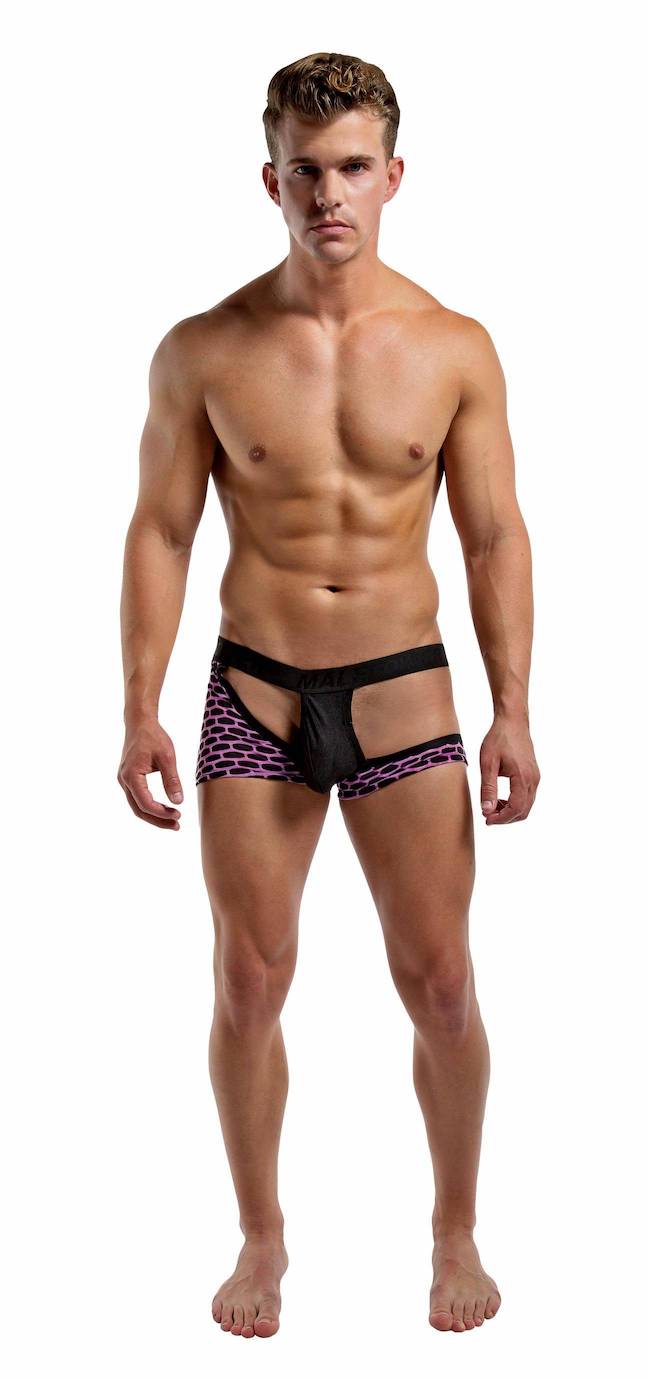 MP138225 Malepower Half Moon Short Medium Purple Black