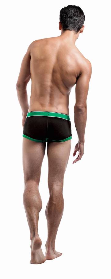 MP139221 Malepower Attacker Mini Short - Black/Green