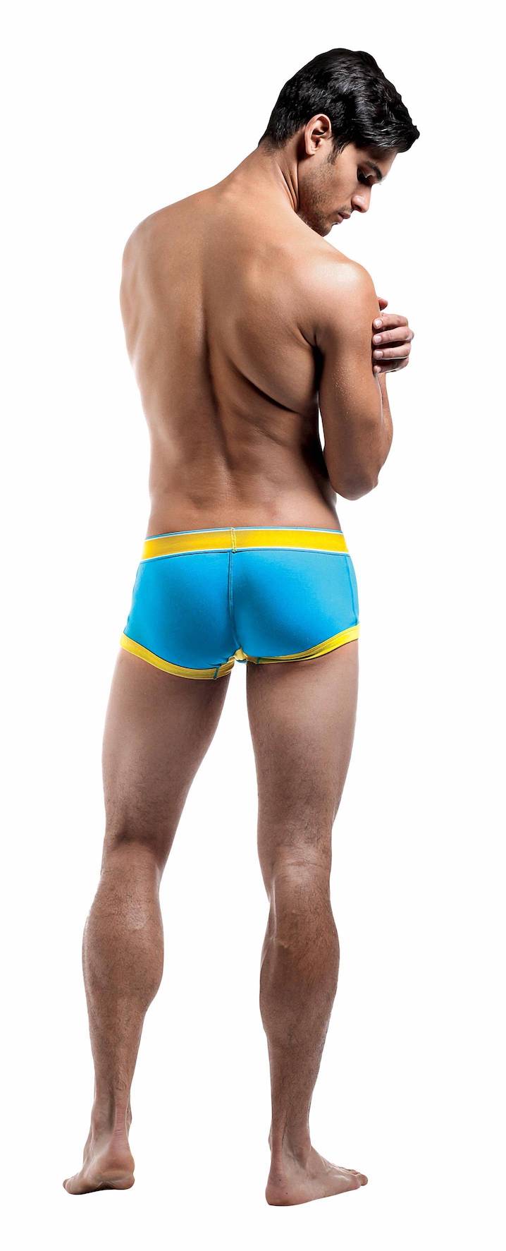 MP139221 Malepower Attacker Mini Short - Turq/Yellow