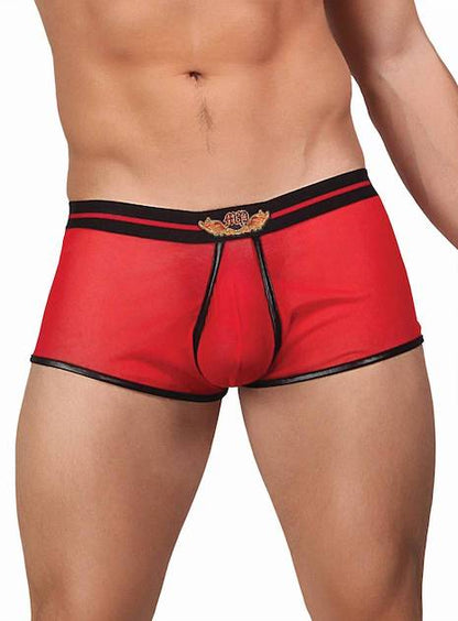 MP150157 Malepower Lo Rise Pouch Enhancer Short - Red Red