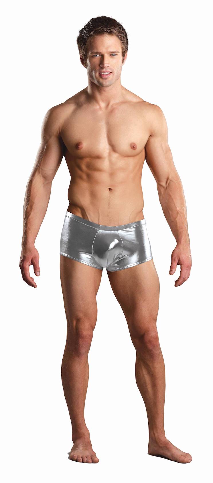 MP153070 Malepower Mini Short - Silver X-Large Silver