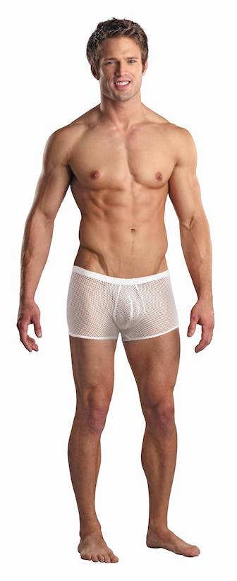 MP15311C Malepower Pouch Short - White Small White