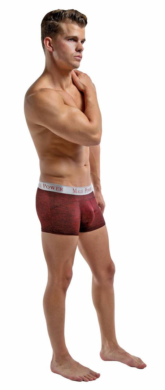 MP156222 Malepower Panel Short - Wine/Black