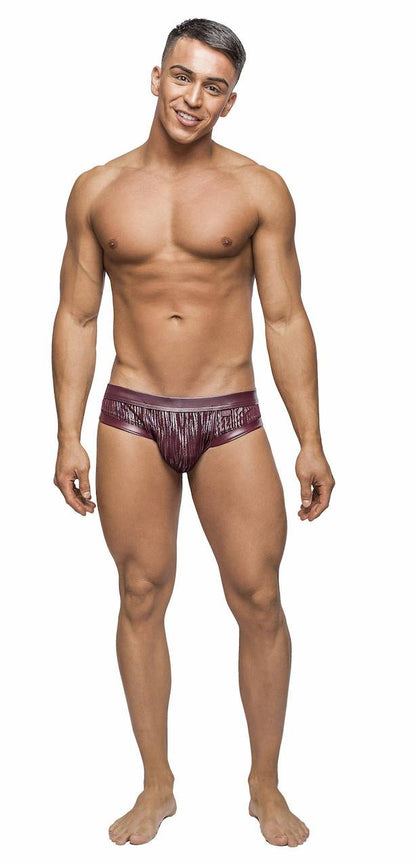 MP394242 Malepower Panel Jock - Burgundy Large X-Large Burgundy