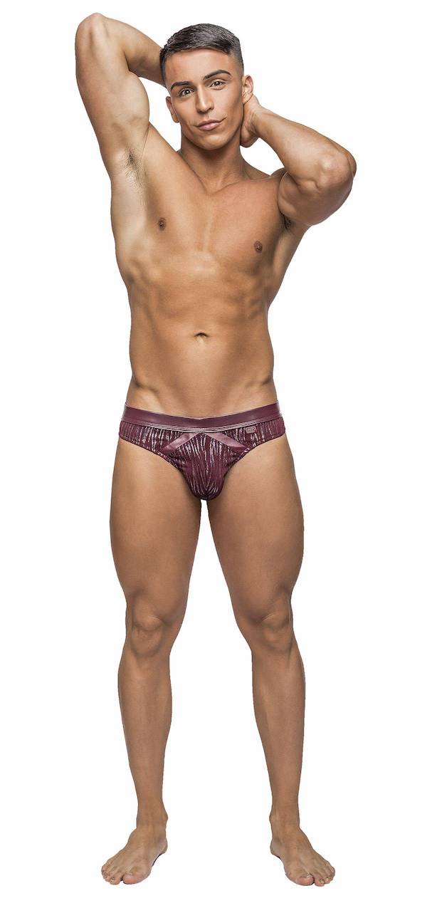 MP413242 Malepower Insert Thong - Burgundy