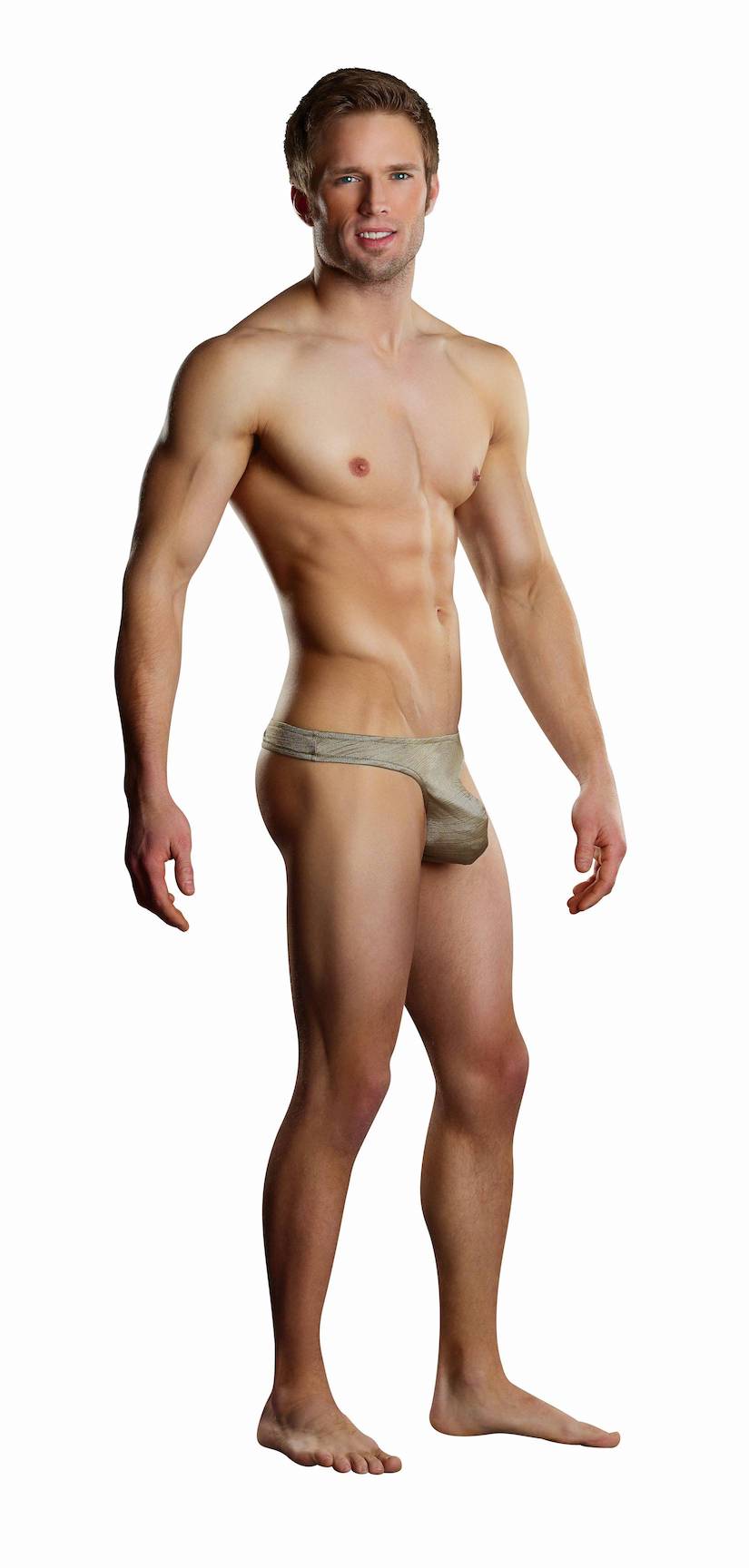 MP444204 Malepower Wonder Thong - Tan Large X-Large Tan