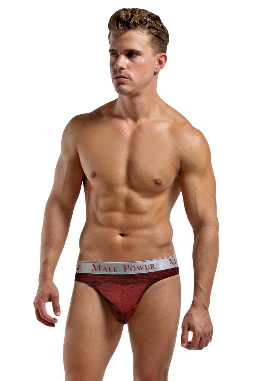 MP447222 Malepower Panel Thong - Wine/Black Large X-Large Wine Black