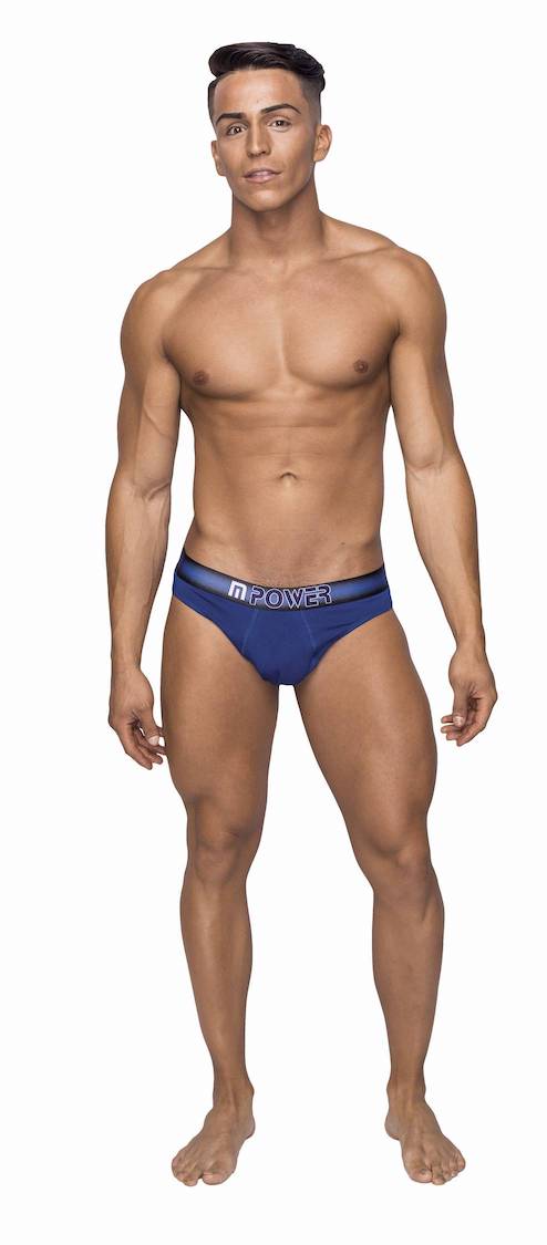 MP463235 Malepower Thong with pocket cavity - Navy Large X-Large Navy