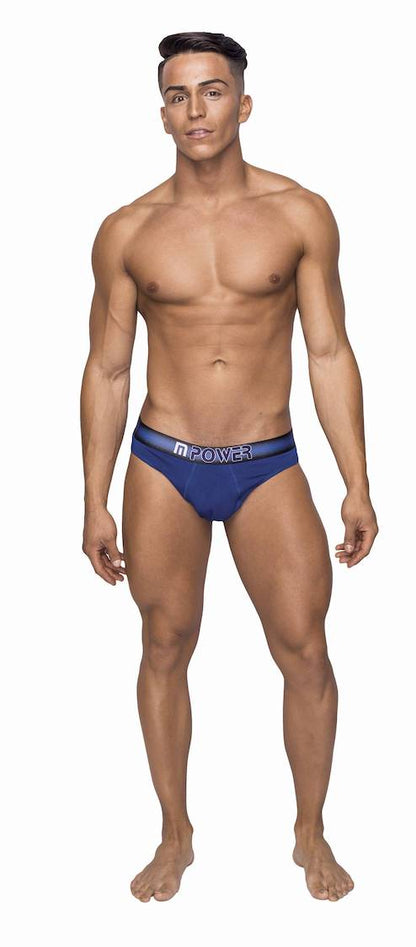 MP463235 Malepower Thong with pocket cavity - Navy Large X-Large Navy