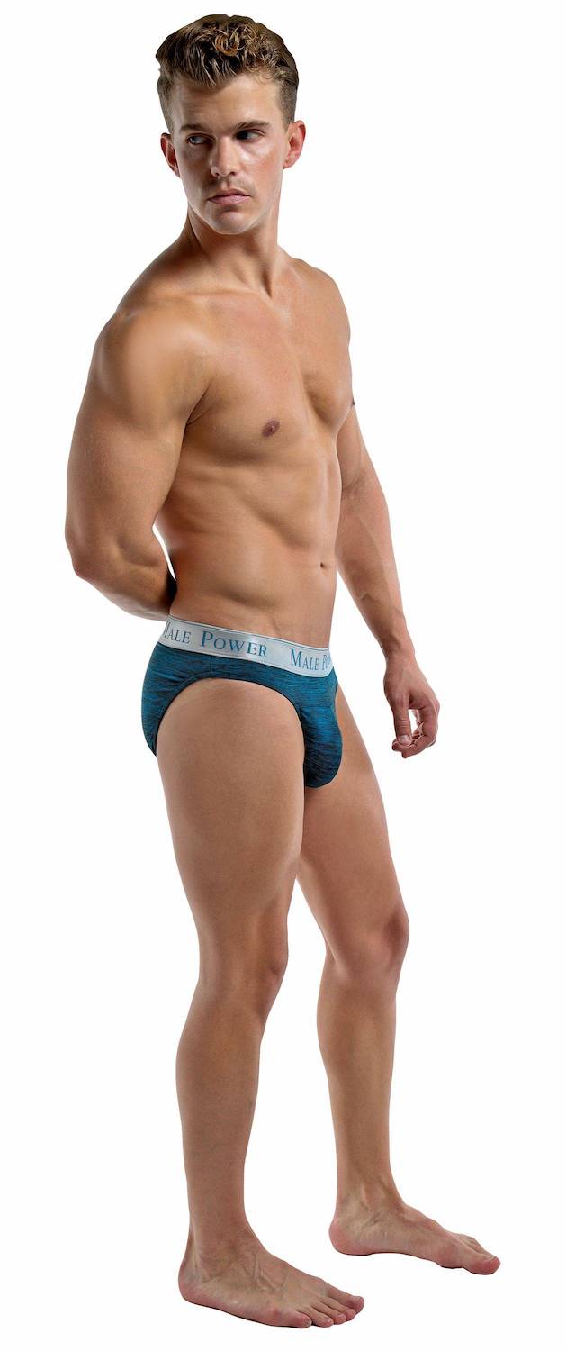 MP471222 Malepower Panel Bikini - Blue/Black Medium Blue Black