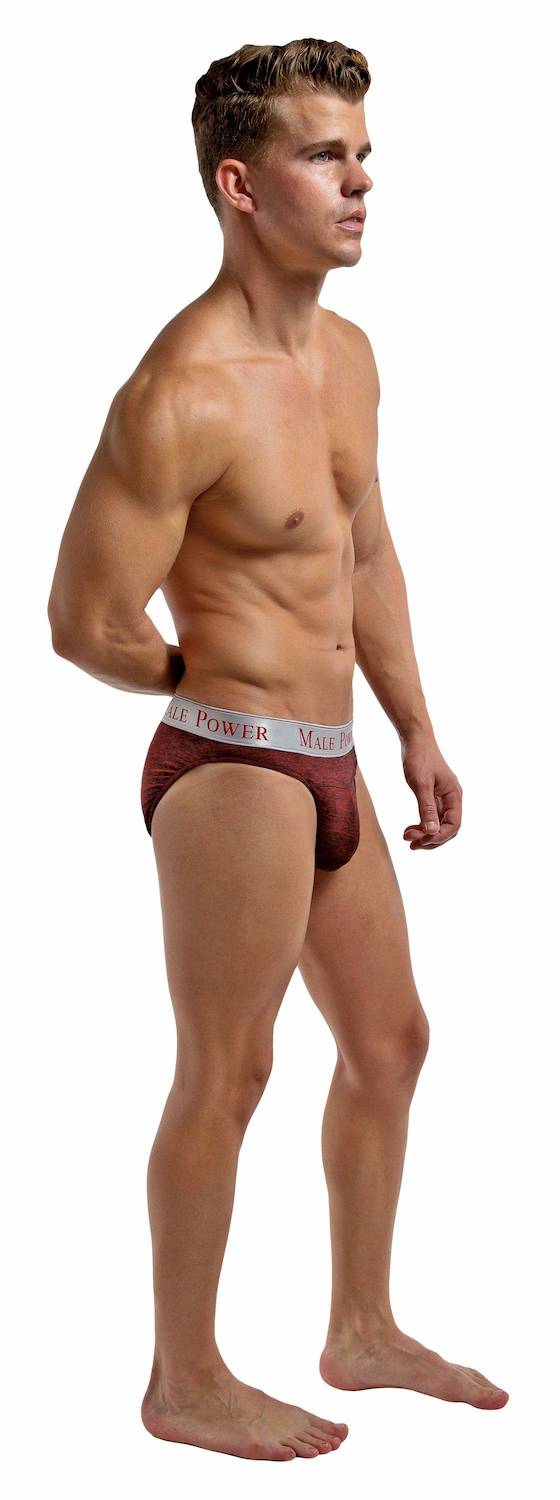 MP471222 Malepower Panel Bikini - Wine/Black Large Wine Black